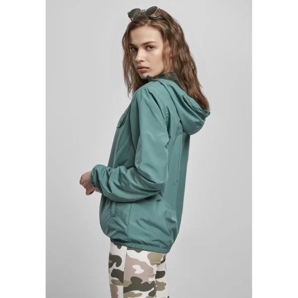 Vente flash ✔️ Mode- Lifestyle Femme Urban Classics Veste Coupe Vent Femme Urban Classics (grandes Tailles) VERT 🔥 6