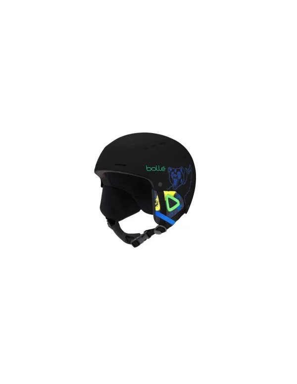 Casque De Ski Bollé Quiz Black Bear à Molette Taille 49/52cm 1