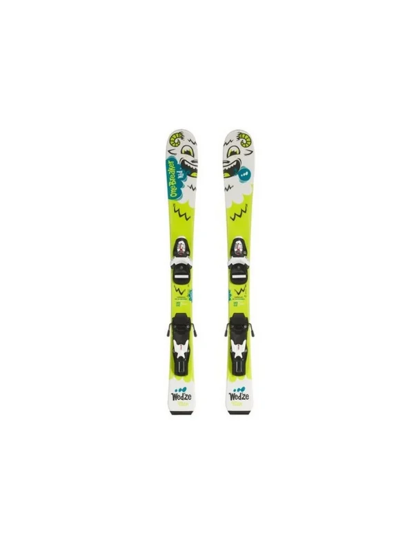 Ski Wedze Onebreaker Vert Taille 90cm + Fix 1