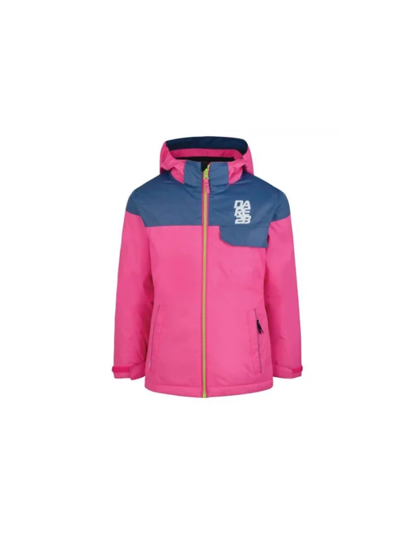 Veste De Ski Junior Neuve Dare 2B Tyke Cyber Pink Astronomy Taille 5/6ans, 7/8ans, 11/12ans 1